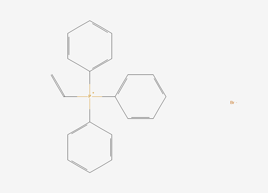 Two-dimensional chemical structure of Triphenylvinylphosphonium bromide