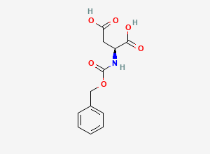 Two-dimensional chemical structure of N-(Benzyloxycarbonyl)aspartic acid