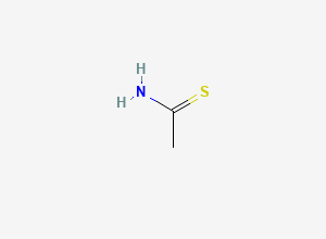 Two-dimensional chemical structure of Thioacetamide, CAS 62-55-5