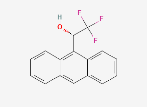 Two-dimensional chemical structure of (+)-2,2,2-Trifluoro-1-(9-anthryl)ethanol