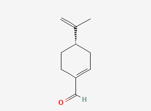 Two-dimensional chemical structure of Perillaldehyde, (-)-
