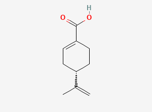 Two-dimensional chemical structure of (S)-(-)-Perillic acid