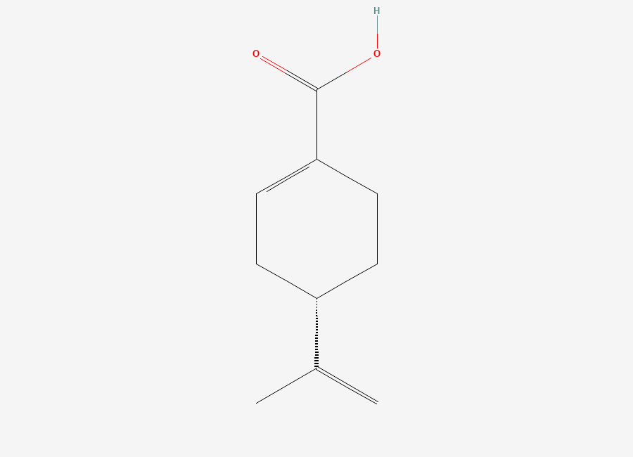 Two-dimensional chemical structure of (S)-(-)-Perillic acid