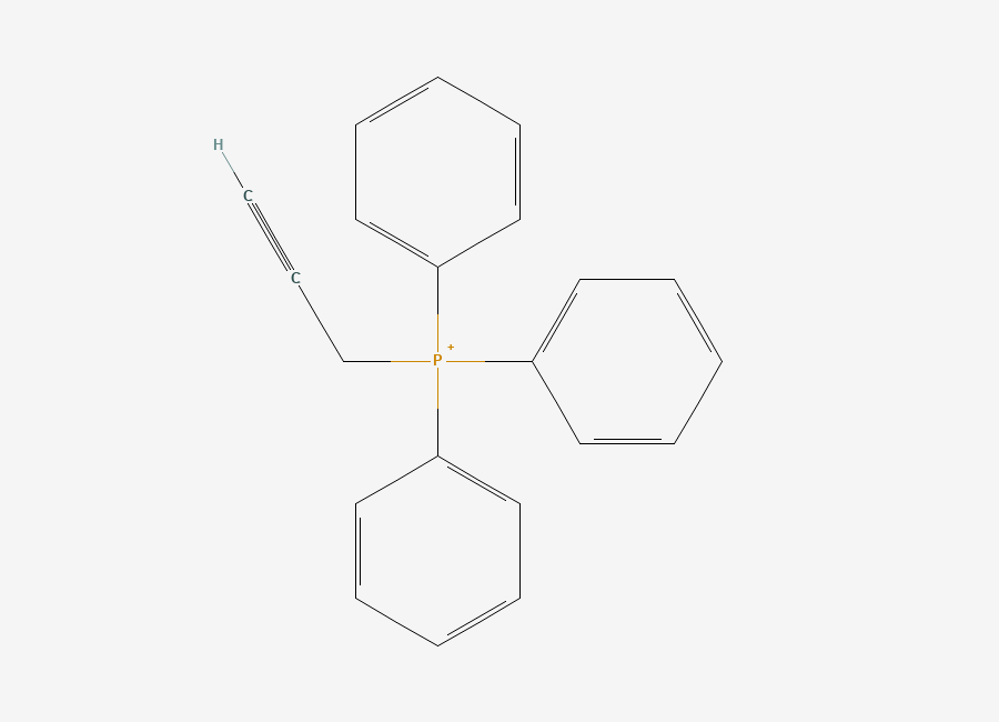 Two-dimensional chemical structure of Prop-2-ynyltriphenylphosphonium bromide