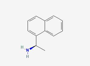 Two-dimensional chemical structure of Cinacalcet Inhouse Impurity A/ Naphthyl Ethylamine /Amine, CAS 3886-70-2