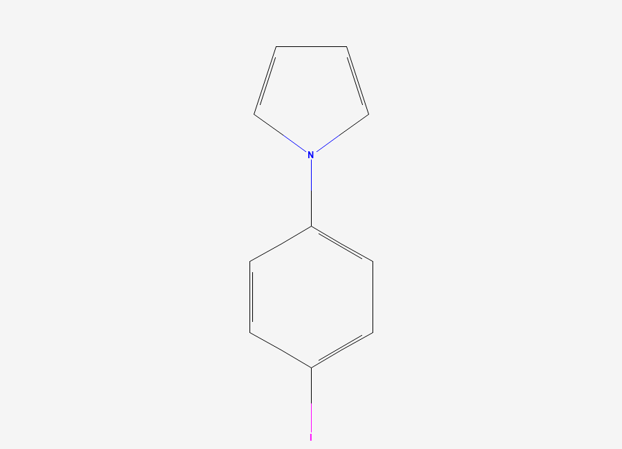Two-dimensional chemical structure of 1-(4-Iodophenyl)pyrrole