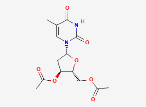 Two-dimensional chemical structure of Thymidine 3',5'-diacetate, CAS 6979-97-1