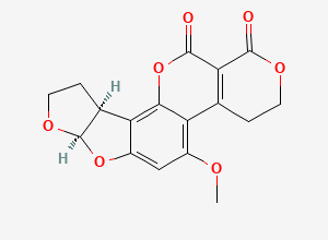 Two-dimensional chemical structure of Aflatoxin G2