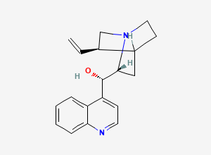 Two-dimensional chemical structure of (S)-[(2R,5R)-5-ethenyl-1-azabicyclo[2.2.2]octan-2-yl]-quinolin-4-ylmethanol