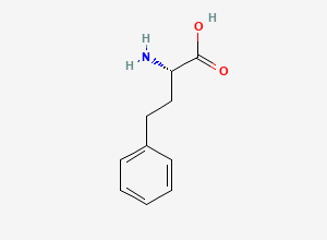 Two-dimensional chemical structure of L-Homophenylalanine, CAS 943-73-7