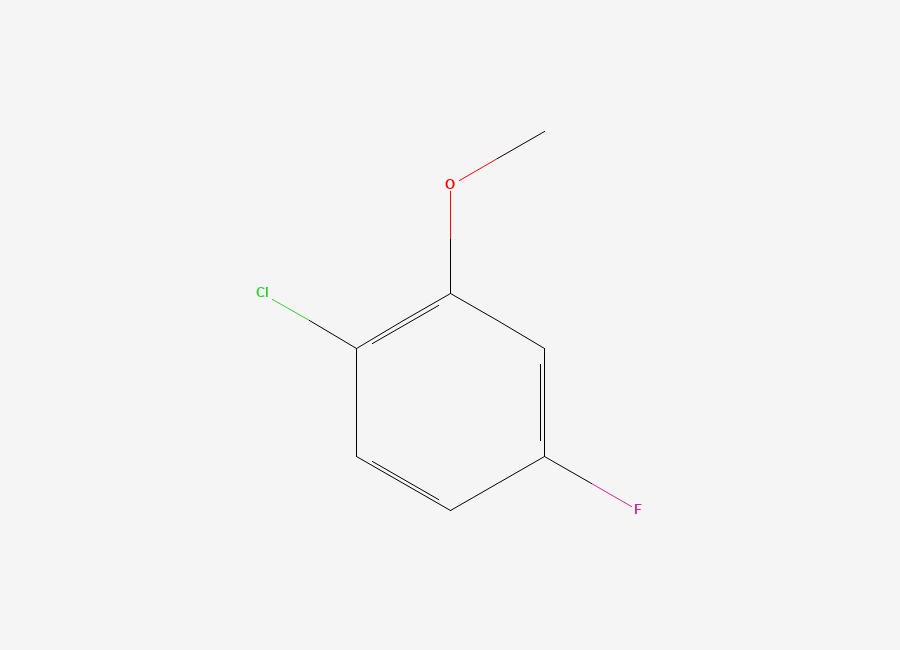 Two-dimensional chemical structure of 2-Chloro-5-fluoroanisole