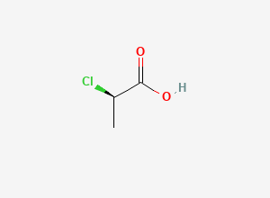 Two-dimensional chemical structure of 2-Chloropropionic acid, (+)-