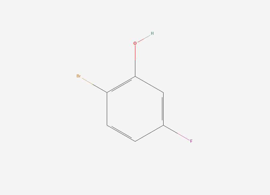 Two-dimensional chemical structure of 2-Bromo-5-fluorophenol