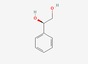 Two-dimensional chemical structure of (1R)-(-)-1-Phenylethane-1,2-diol
