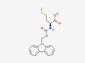Two-dimensional chemical structure of N-[(9H-Fluoren-9-ylmethoxy)carbonyl]-L-methionine