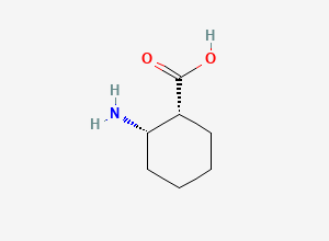 Two-dimensional chemical structure of (1R,2S)-2-Aminocyclohexane-1-carboxylic acid