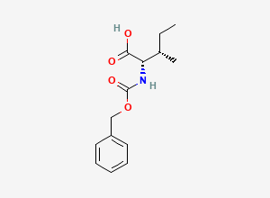 Two-dimensional chemical structure of N-[(Phenylmethoxy)carbonyl]-L-isoleucine