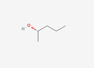 Two-dimensional chemical structure of (+)-2-Pentanol