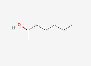 Two-dimensional chemical structure of 2-Heptanol, (+)-
