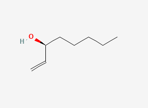 Two-dimensional chemical structure of (S)-1-Octen-3-ol