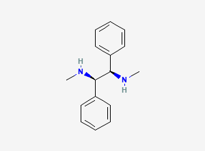 Two-dimensional chemical structure of (1R,2R)-N,N'-Dimethyl-1,2-diphenylethane-1,2-diamine