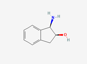 Two-dimensional chemical structure of (1R,2S)-(+)-cis-1-Amino-2-indanol