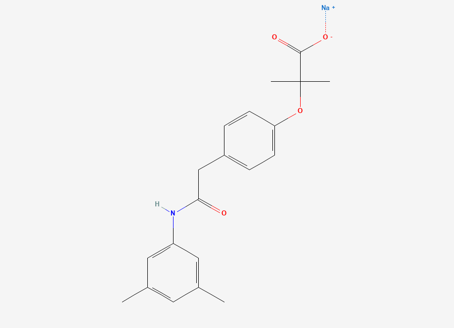 Two-dimensional chemical structure of Efaproxiral sodium