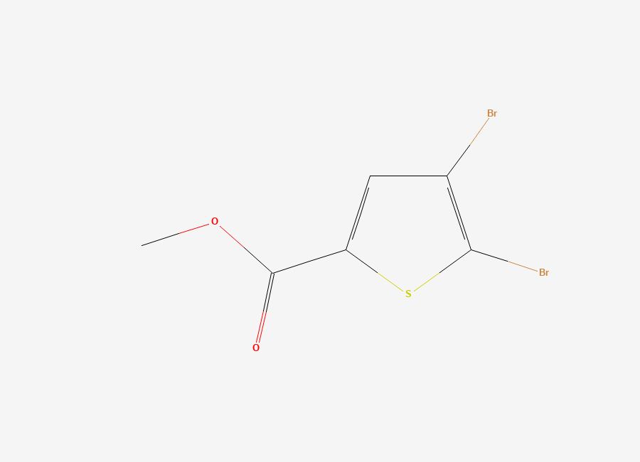 Two-dimensional chemical structure of Methyl 4,5-dibromothiophene-2-carboxylate