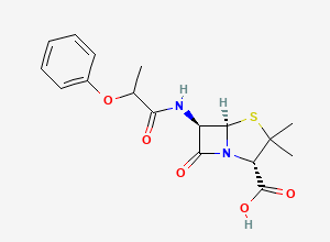 Two-dimensional chemical structure of Phenethicillin