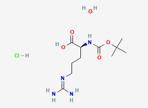 Two-dimensional chemical structure of Boc-L-Arginine.HCl.H2O