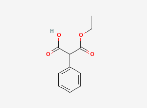 Two-dimensional chemical structure of 3-Ethoxy-3-oxo-2-phenylpropanoic acid