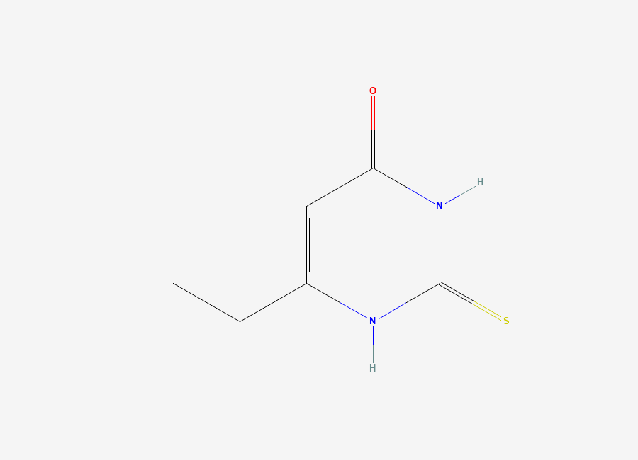 Two-dimensional chemical structure of 6-Ethyl-4-hydroxy-2-mercaptopyrimidine