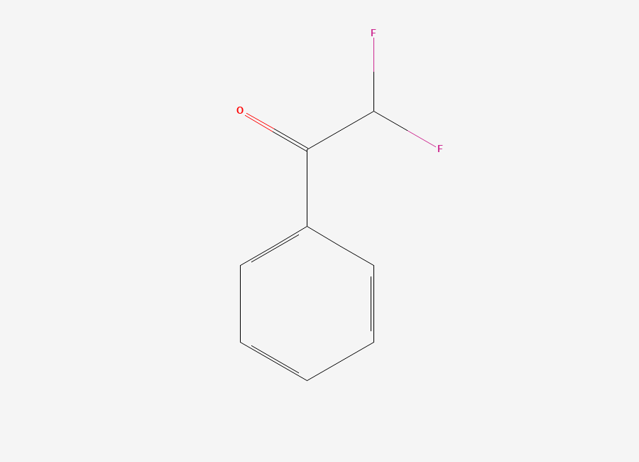 Two-dimensional chemical structure of 2,2-Difluoroacetophenone