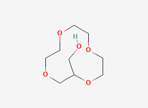 Two-dimensional chemical structure of 1,4,7,10-Tetraoxacyclododecane-2-methanol