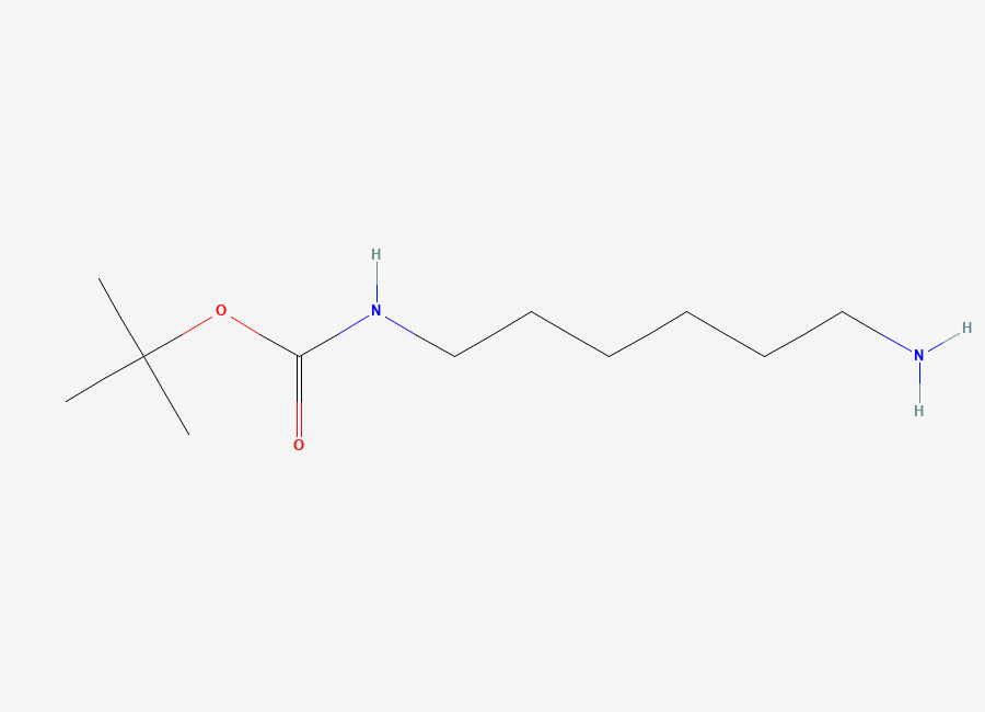 Two-dimensional chemical structure of N-BOC-1,6-diaminohexane
