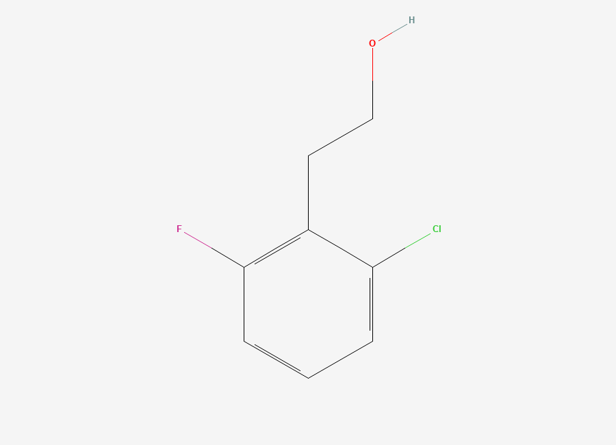 Two-dimensional chemical structure of 2-(2-Chloro-6-fluorophenyl)ethanol
