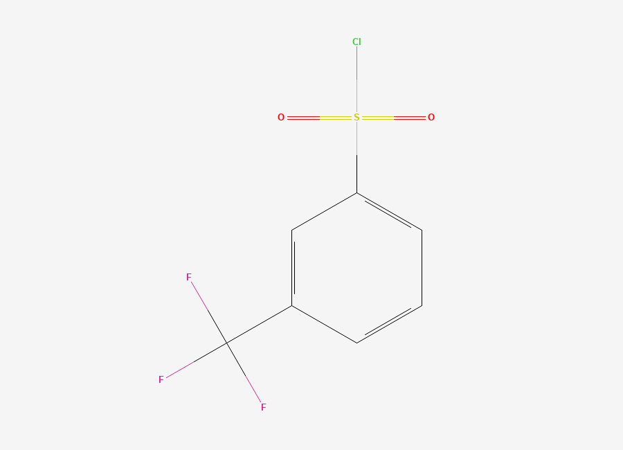Two-dimensional chemical structure of 3-(Trifluoromethyl)benzenesulfonyl chloride