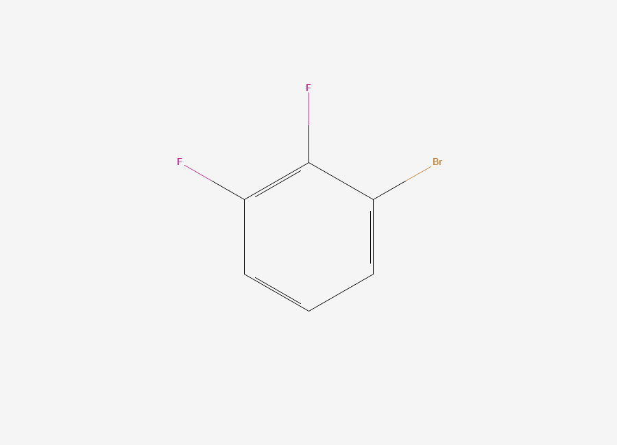 Two-dimensional chemical structure of 1-Bromo-2,3-difluorobenzene