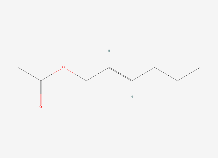 Two-dimensional chemical structure of 2-Hexenyl acetate, (2E)-