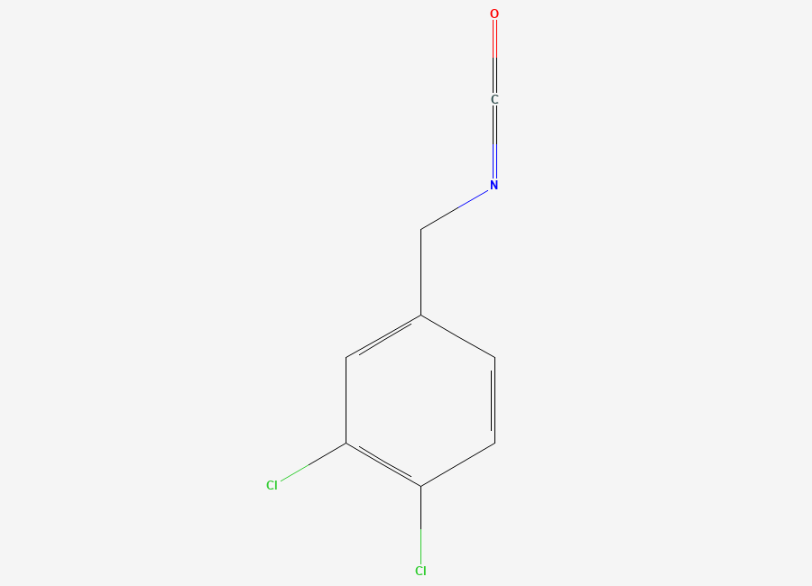 Two-dimensional chemical structure of 1,2-Dichloro-4-(isocyanatomethyl)benzene