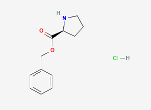 Two-dimensional chemical structure of Proline benzyl ester hydrochloride