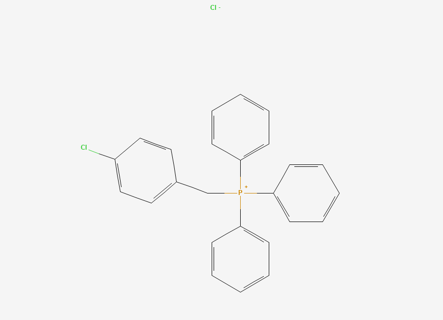 Two-dimensional chemical structure of (4-Chlorobenzyl)triphenylphosphonium chloride