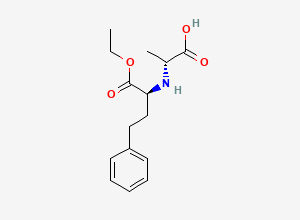 Two-dimensional chemical structure of N-(1S-Ethoxycarbonyl-3-phenylpropyl)-D-alanine