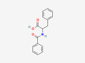Two-dimensional chemical structure of N-Benzoyl-DL-phenylalanine
