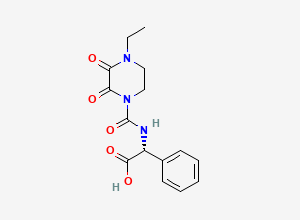Two-dimensional chemical structure of Piperacillin EP Impurity G, CAS 63422-71-9