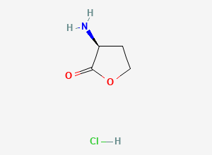 Two-dimensional chemical structure of 2(3H)-Furanone, 3-aminodihydro-, hydrochloride (1:1), (3S)-