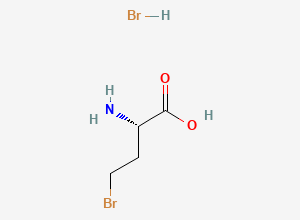 Two-dimensional chemical structure of (S)-(+)-2-Amino-4-bromobutyric Acid Hydrobromide