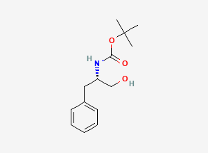 Two-dimensional chemical structure of tert-butyl N-[(2S)-1-hydroxy-3-phenylpropan-2-yl]carbamate
