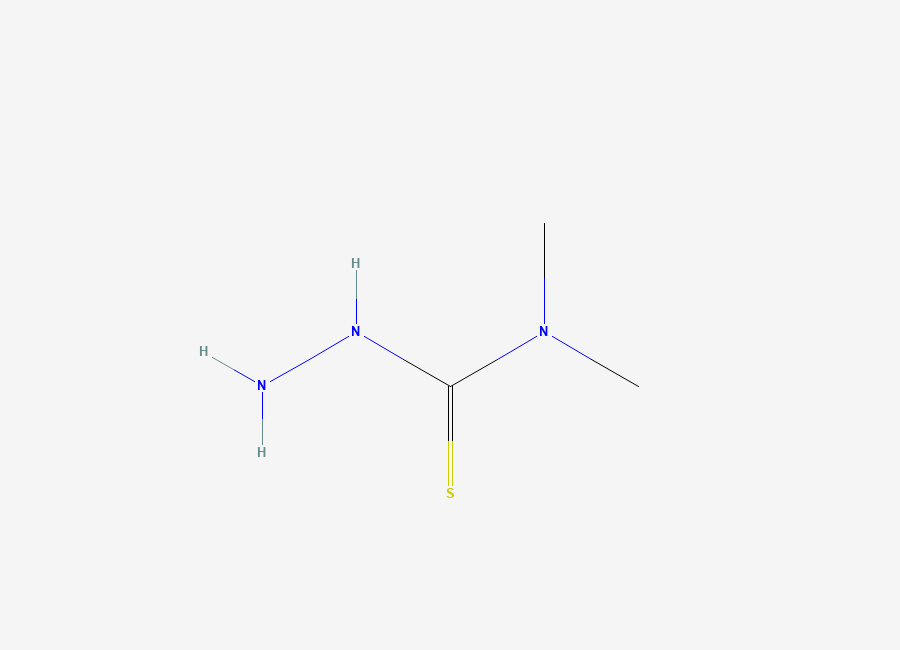 Two-dimensional chemical structure of 3-Amino-1,1-dimethylthiourea