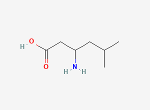 Two-dimensional chemical structure of DL-beta-Homoleucine
